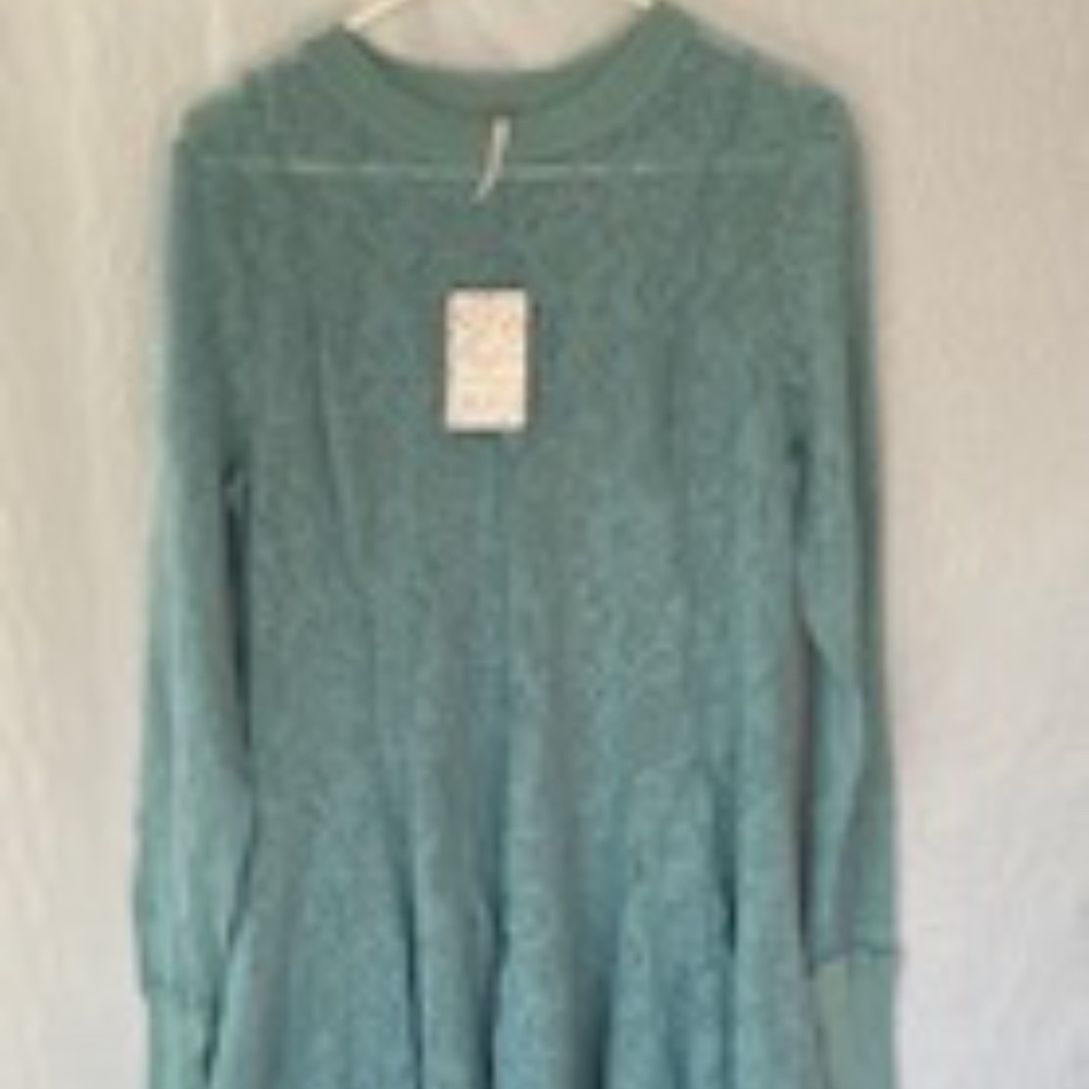 Free People Coffee in the Morning Tunic Pullover - Picture 4 of 9